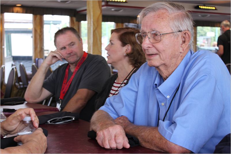 Lunch cruise.   David, Hope, and Woody